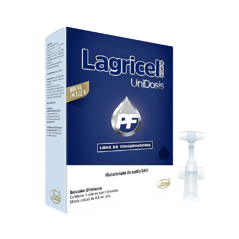 LAGRICEL OFTENO LIBRE DE CONSERVADORES 0.4% FRASCO X 10 ML SOPHIA